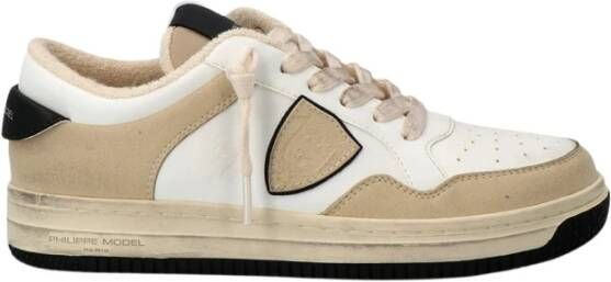 Philippe Model Lyon Recycle Mixage sneakers , Beige, Dames