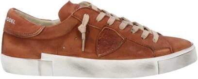 Philippe Model Prlu Ww22 Sneakers , Bruin, Heren