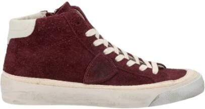 Philippe Model Sneakers Mid Plaisir , Rood, Dames