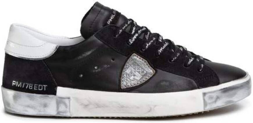 Philippe Model Prsx low top sneakers , Zwart, Heren