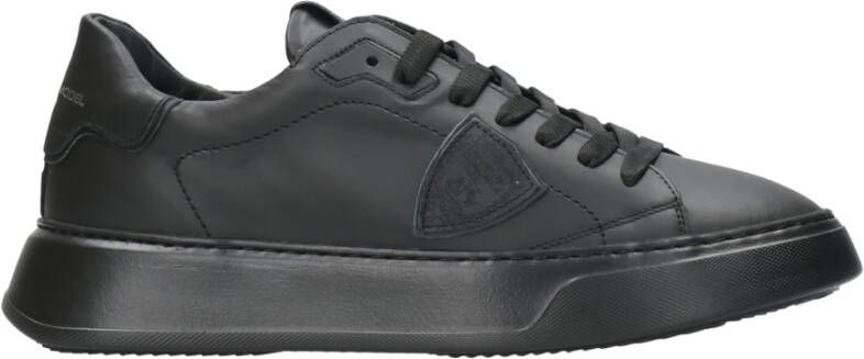 Philippe Model Sneakers Temple Veau , Zwart, Heren