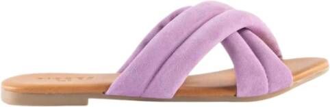 Pieces 17123019 Lage sandalen , Paars, Dames