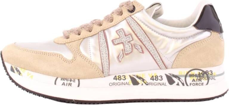 Premiata Tris 6049 sneakers , Beige, Dames