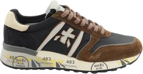 Premiata Lander Sneakers , Bruin, Heren