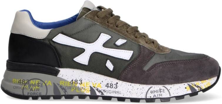 Premiata Mick5338 Leather Sneakers , Groen, Heren