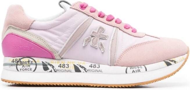 Premiata sneakers Conny camoscio nylon Conny5615 , Roze, Dames