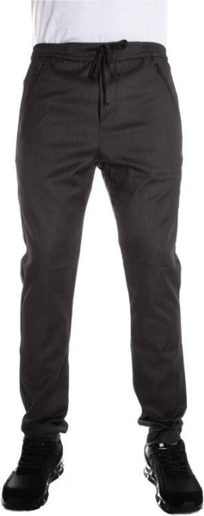 REPLAY regular fit broek Houndstooth met pied de poule black/military