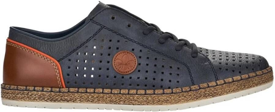 Rieker Atlantische casual gesloten schoenen , Blauw, Heren