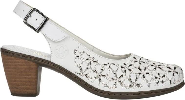 Rieker Hartweiss casual part open sandalen , Wit, Dames