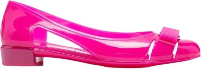 Salvatore Ferragamo Vara Jelly ballet flats , Roze, Dames