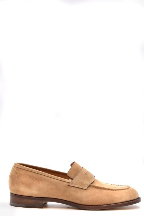Santoni Instappers & Slip ons Beige Heren