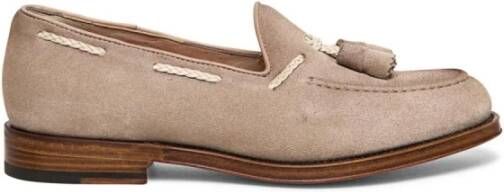 Santoni Instappers & Slip ons Beige Heren