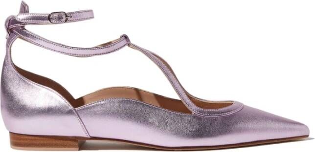 Scarosso Gae laminata ballerinas , Roze, Dames