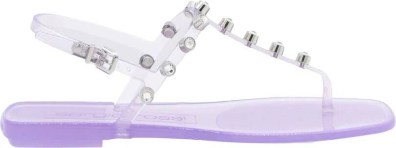 Sergio Rossi Platte sandalen , Paars, Dames