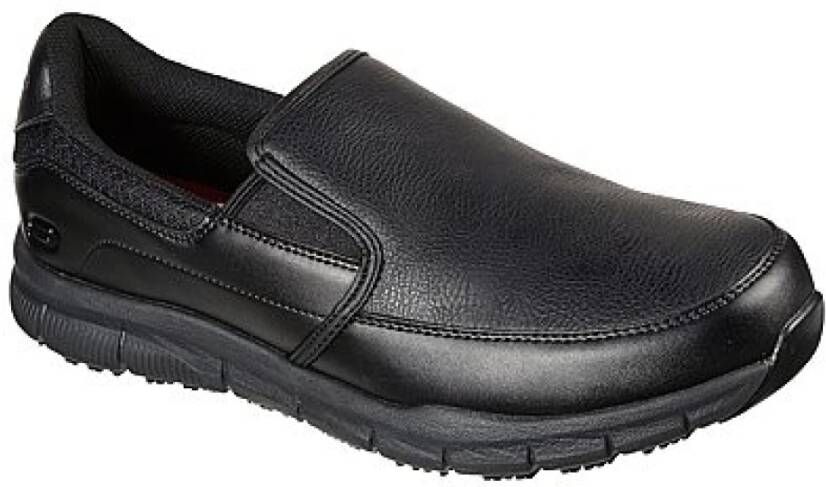 Skechers Nampa werk ontspannen fitschoenen , Zwart, Unisex