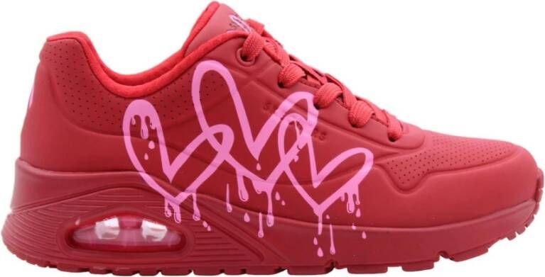 Skechers Sneakers Rood Dames