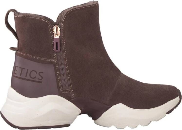 tamaris Booties flats donkere mauve , Roze, Dames