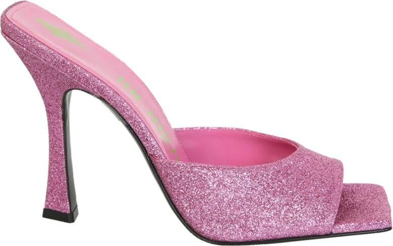 The Attico Anais sandalen met sculpturale hiel , Roze, Dames