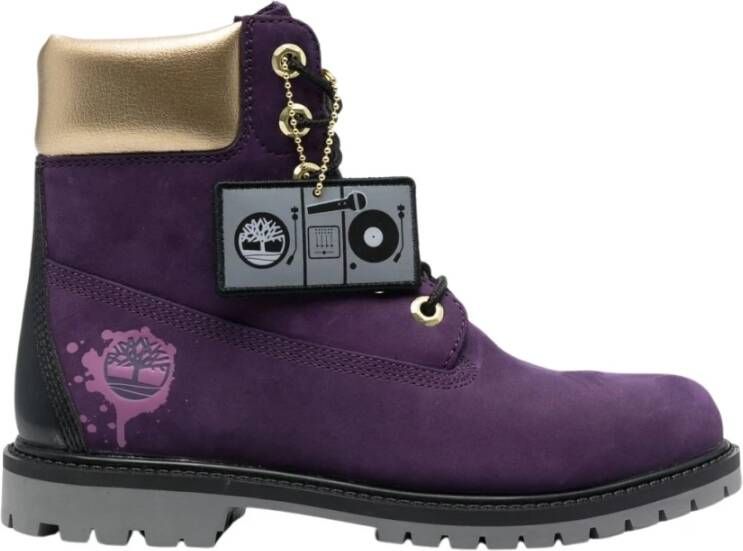 Timberland Lace up Boots , Paars, Dames