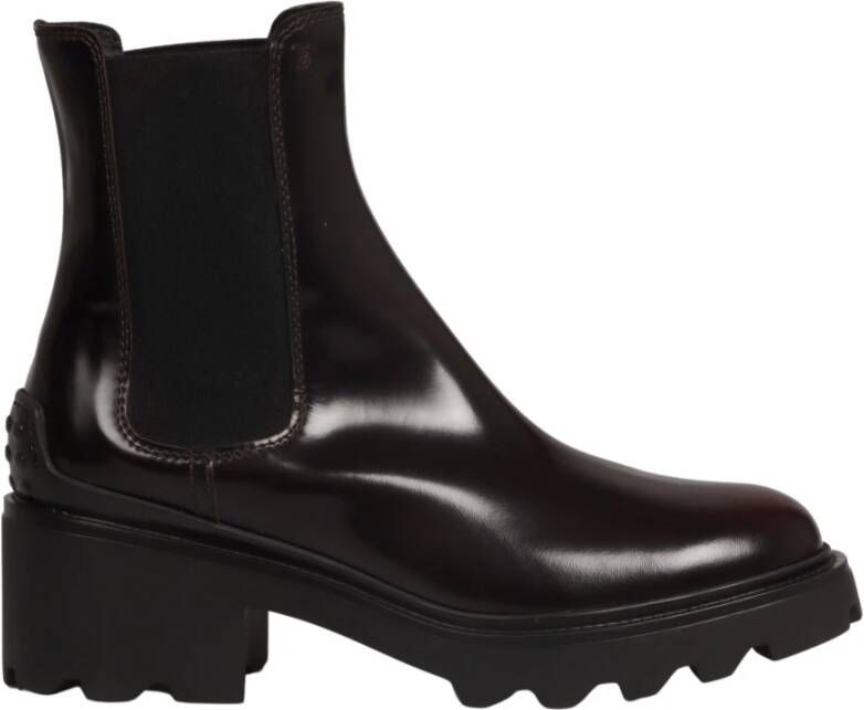 TOD'S Enkellaarsjes Rood Dames