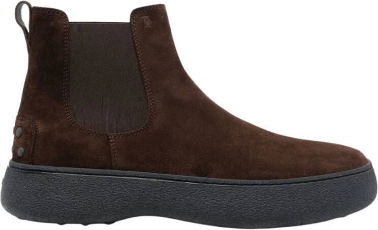 TOD'S Chelsea laarzen , Bruin, Heren
