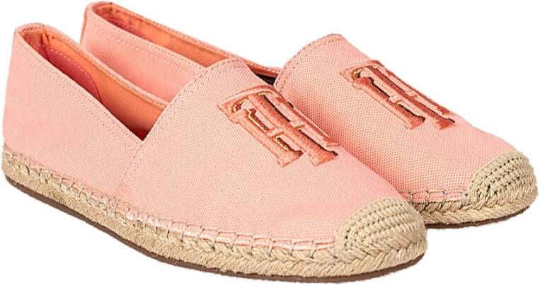 Tommy Hilfiger Nautical Basic espadrilles oranje/zalm