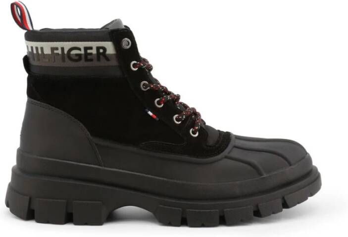 Tommy Hilfiger Logo printlaarzen , Zwart, Heren