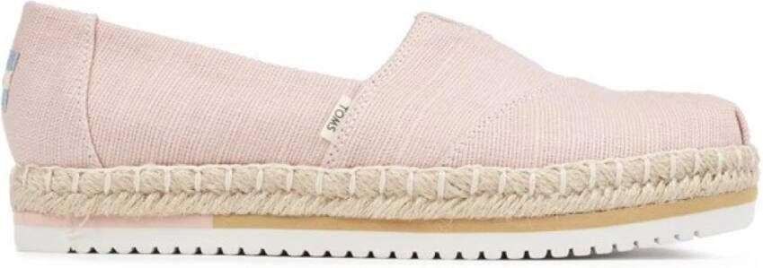 TOMS Platform Alpargata schoenen , Roze, Dames