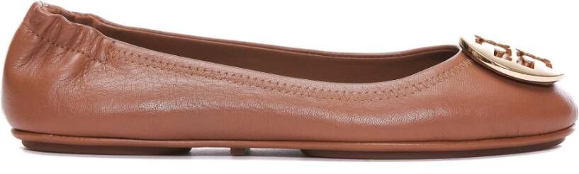 TORY BURCH Flat Shoes Brown , Bruin, Dames
