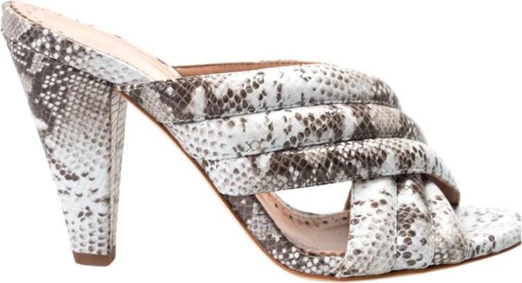 Twinset Sandalen met hoge hakken , Grijs, Dames