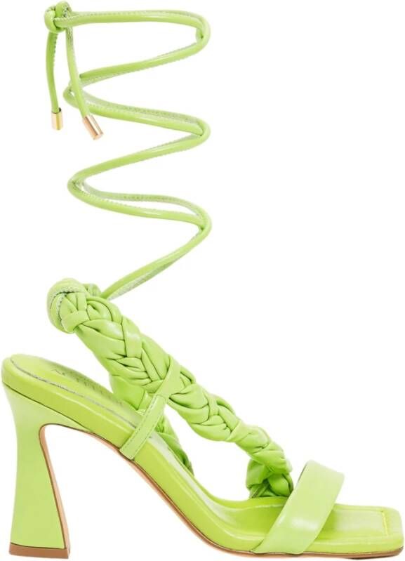 Twinset Sandalen met hoge hakken , Groen, Dames
