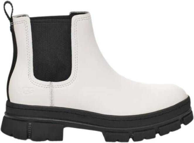 Ugg Ashton Chelsea laars voor Dames in White,, Leder