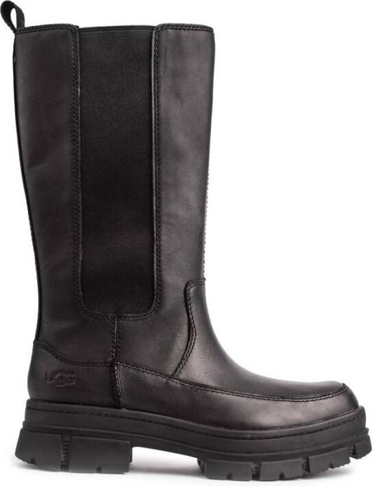Ugg Ashton Chelsea hoge laars voor Dames in Black,, Leder