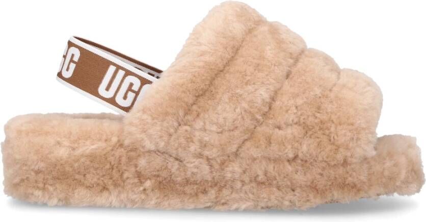 Ugg Platte sandalen , Beige, Dames