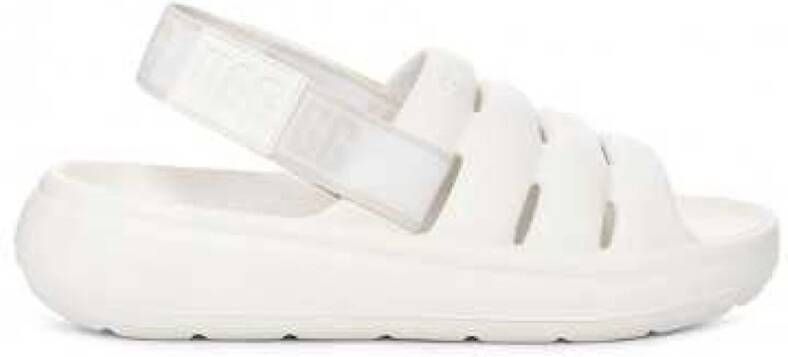 Ugg Sport Yeah Slide voor Dames in Bright White