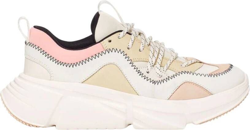 Ugg Calle Lace Sneaker in White Multi