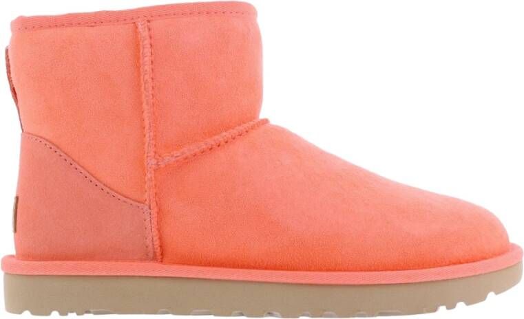 Ugg Classic Mini II laars voor Dames in Starfish Pink,, Leder