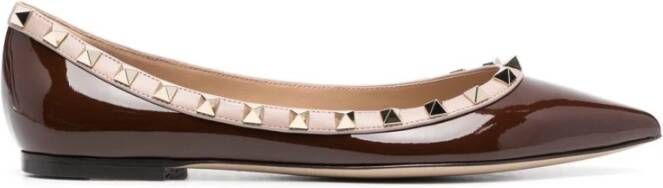 Valentino Garavani Flat shoes Brown , Bruin, Dames