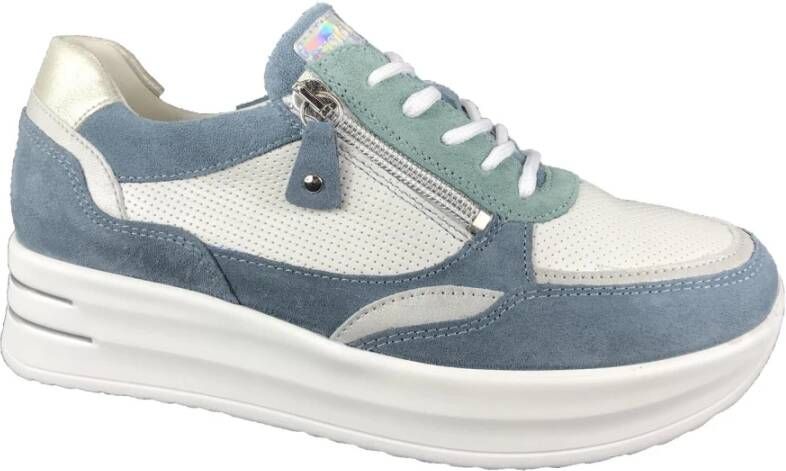 Waldläufer Schoenen Sneaker , Blauw, Dames