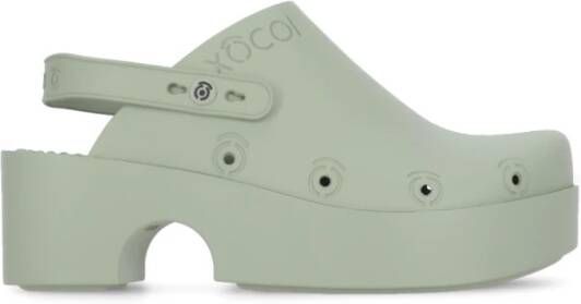 Xocoi Hoge hiel sandalen , Groen, Dames