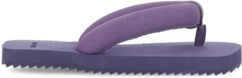 Yume Platte sandalen , Paars, Dames