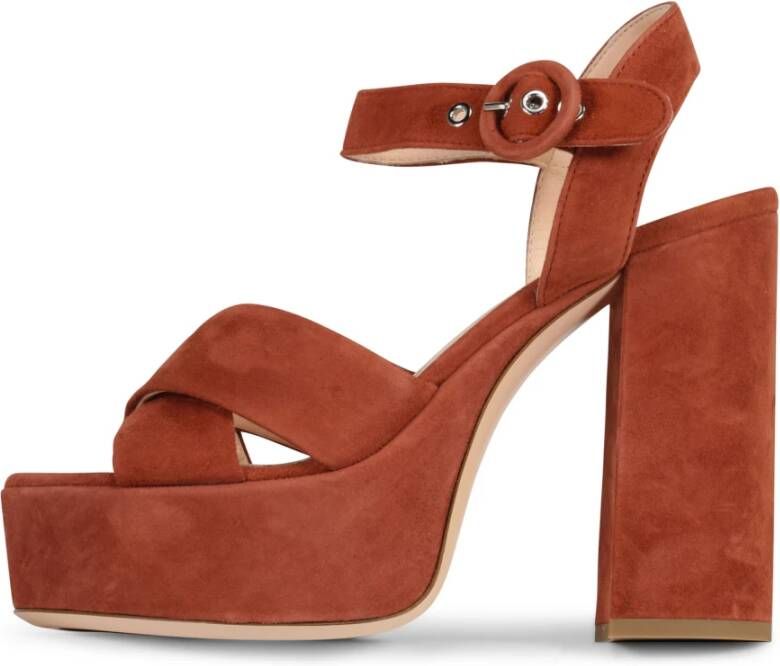 AGL High Heel Sandals , Oranje, Dames