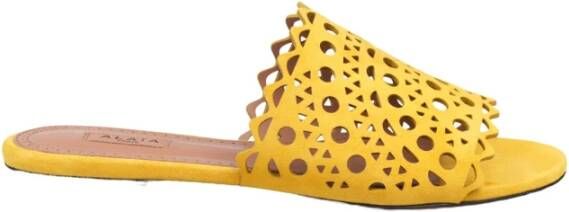 Alaïa Slippers Geel Dames