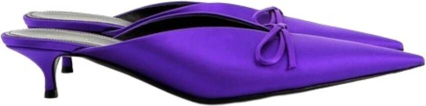 Balenciaga Vintage Tweedehands muilezelsmes en satijn , Paars, Dames