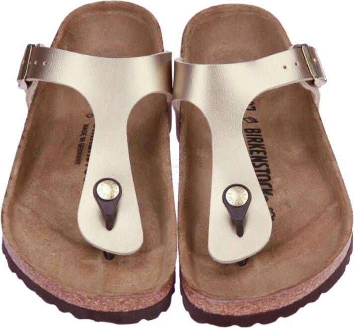 Birkenstock Gizehormal Teenslipper , Geel, Dames