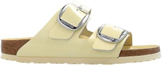 Birkenstock Schuifregelaars , Geel, Dames