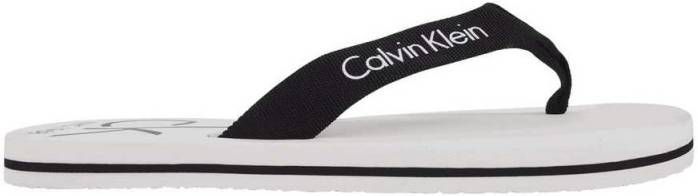 Calvin Klein Logo slippers , Wit, Heren