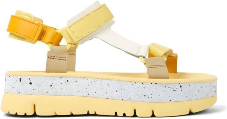 Camper Flat Sandals , Geel, Dames