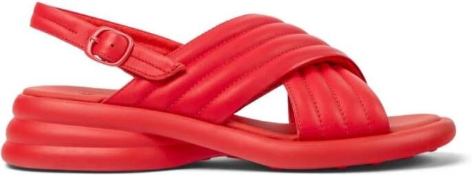 Camper Flat Sandals , Rood, Dames
