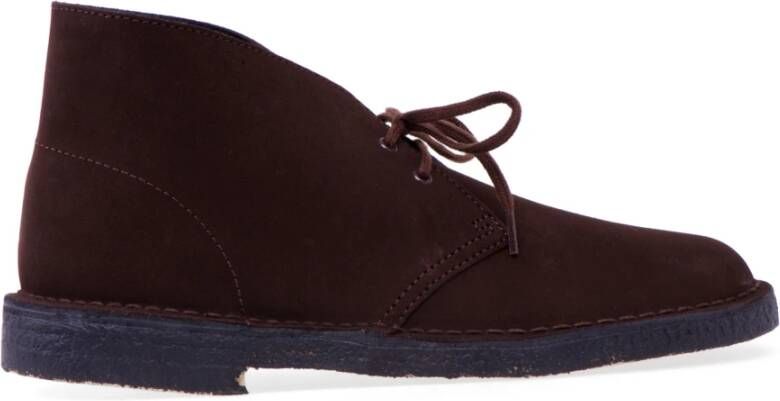 Clarks Desert Boot in Camoscio , Bruin, Heren
